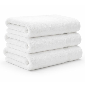 Serviette de bain en coton blanchi, écologique, douce pour la peau, qualité hôtelière, couleur unie, 600 GSM, fabrication coréenne, étiquette privée OEM - Product Image 2