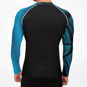 Produit phare - Meilleures ventes : Rashguards pour hommes à logo personnalisé - Vêtements d'entraînement pour arts martiaux à séchage rapide et manches longues - Product Image 3
