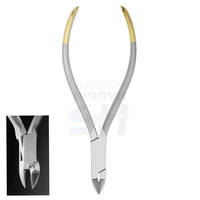 Pince orthodontique professionnelle en acier inoxydable, coupe-fil manuel, poignée argentée, instrument chirurgical dentaire de classe I