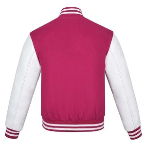 Custom <b>Clothing</b> Manufacturer 100% Wool University High School Wholesale Geometric/Cartoon Hooded Letterman Zipper Unisex Satin - Product Image 4