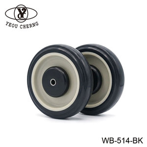 ล้อรถเข็นแพทย์ 127 มม. ลูกปืน TPU สำหรับรถเข็นโรงพยาบาลแบบเงียบ - Product Image 1