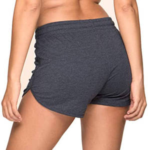 Pantalones Cortos de Felpa 100% Algodón LOGO, 330 g/m², Gruesos, para Invierno, Mujer, Lisos, Casuales, Diseño Clásico Básico, Ropa de Estar por Casa - Product Image 4