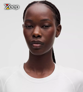 Camiseta Deportiva Ligera Informal para Mujer XEEP, Personalizable, Corte Holgado, Manga Corta, Transpirable, Cuello en V, con Letras Bordadas - Product Image 3