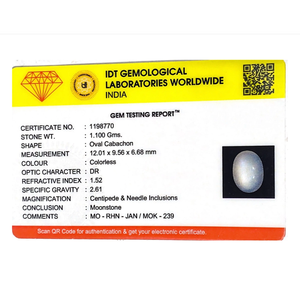 Natural Loose Moonstone Gemstone 5.5 Carat Certified Raw Yellow Blue - Product Image 4