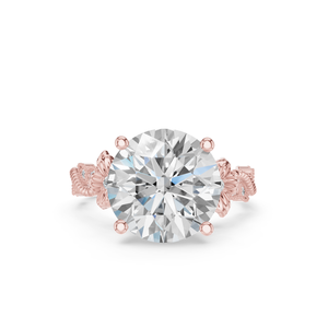 Bague de fiançailles en diamant synthétique de laboratoire taille brillant Aurum Diam, couleur E, certifiée EGL, pierre en or, luxe, mariage, anniversaire - Product Image 5