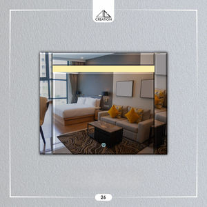 Este espejo LED cuadrado es una adición sofisticada y moderna a cualquier espacio de vida contemporáneo. - Product Image 3