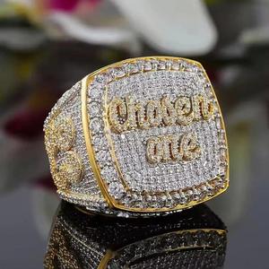Anillo de Campeonato Personalizado para Hombre, Estilo Hip Hop, con Diamantes Certificados IGI, Chapado en Oro de 14K - Product Image 5
