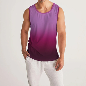 Débardeur pour homme en coton 100% de haute qualité, uni, pour la personnalisation du logo par sublimation, col rond, sans manches, pour homme - Product Image 2