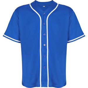 Camiseta de Béisbol y Fútbol de Poliéster 100%, Nuevo Diseño Elegante, Proveedor 2026, OEM, con Botones, Unisex Juvenil - Product Image 4