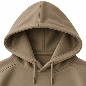 Sudadera con Capucha Extra Grande para Hombre, Color Sólido, Manga Raglán, Forro Polar, Informal, para Otoño - Product Image 3