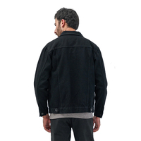 Chaqueta de Mezclilla para Hombre en Oferta, con Panel Frontal de Manga Larga, Cierre con Botones, Estilo Urbano, Invierno, Antibacteriana y Ecológica