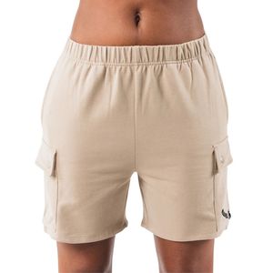 <b>Women's</b> Beige <b>Cargo</b> <b>Shorts</b> Relaxed Fit Multi Pocket Casual Utility <b>Shorts</b> Lightweight Outdoor Hiking Training Gym Activewear Bot - Product Image 1