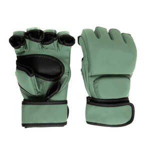 Gants de MMA demi-doigts Shock Guard avec poignées de fermeture en PU pour l'entraînement professionnel, le sparring et le fitness - Product Image 1