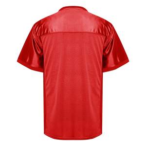 Maillots de football de couleur rouge prêts à être expédiés, fournisseur OEM et ODM, en stock, maillots de football de qualité supérieure pour les équipes universitaires, en vente. - Product Image 5
