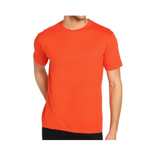 Camiseta de Hombre de Corte Regular, Cómoda, de Manga Corta, para Uso Diario, Cuello Redondo, Mezcla de Algodón - Product Image 1