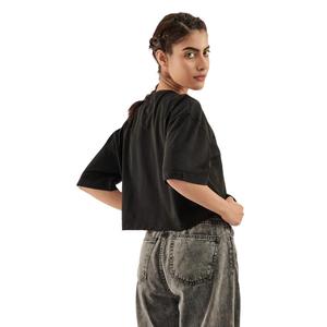 Camiseta de Algodón para Mujer, Logotipo Personalizado, Top Corto, Diseño Femenino, Verano, Casual, Venta al por Mayor, Lisa - Product Image 4