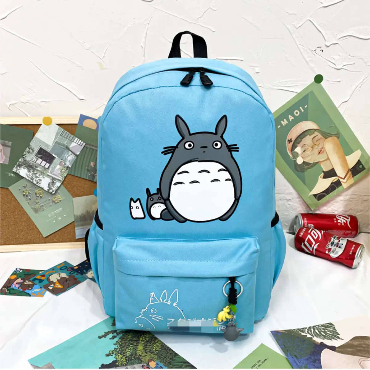 2023 new cute cartoon student backpack women's bag Korean version of junior high school student campus fresh backpack