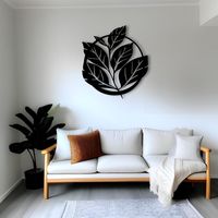 Décoration murale en métal avec motif d'arbre pour une ambiance intérieure paisible et stylée
