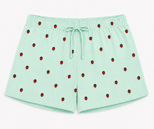 Cross-Border European American Style Women's Strawberry Print Camisole <b>Shorts</b> Pajamas Casual Outerwear Homewear Set - Product Image 4