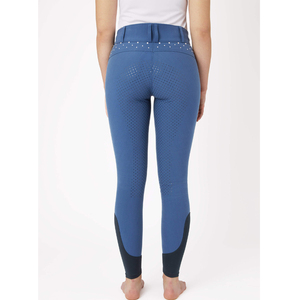 Leggings d'équitation noirs pour femmes, vêtements d'équitation, jodhpurs, taille élastique, taille mi-haute, respirants, séchage rapide - Product Image 2