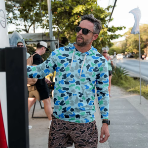 เสื้อฮู้ดดี้แขนยาวผู้ชาย UPF 50 โพลีเอสเตอร์ 100% ลายสัตว์ แห้งเร็ว ต้านเชื้อแบคทีเรีย ระบายอากาศ กันลม เหมาะสำหรับตกปลา - Product Image 3