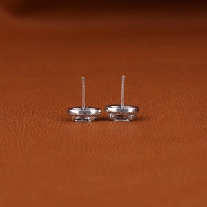 Moissanite Halo <b>Drop</b> & Stud with Dangle <b>Earrings</b> in 18K Gold Plated Sterling Silver Luxury Modern Geometric Style - Product Image 2