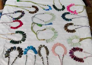 Collar con Colgante de Corazón de Piedras Preciosas Naturales de Primera Calidad, Estilo Étnico, Hecho a Mano, Joyería de Moda para Mujer, Más Vendido - Product Image 5