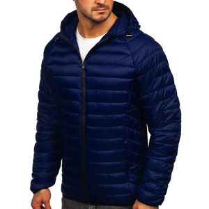 Fully Customized Men's Waterproof Canvas Puffer <b>Jackets</b> Polyester Wadding Filled Winter DDP Shipping - Product Image 2