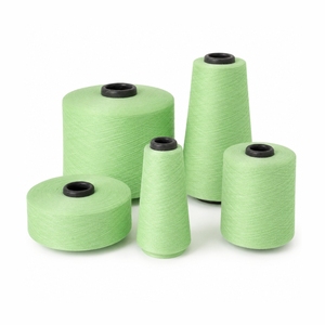 Hilo de algodón verde teñido en anillo para tejido textil 100% hecho en India de calidad superior, precio y cantidad. - Product Image 1