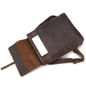 High Quality Waterproof <b>Leather</b> <b>Backpack</b> Vintage Anti-Theft <b>Laptop</b> Rucksack Genuine <b>Leather</b> Pack LBP-0368 - Product Image 3