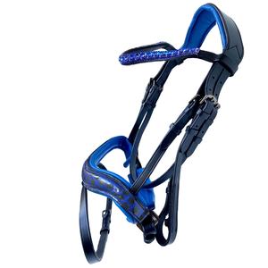 BRIDLE HANOVERIAN CUERO NEGRO-BORDE AZUL - Product Image 1