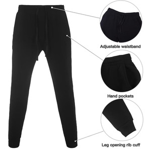 Men's Black Cotton Tracksuit Hoodie and Pants Set Full <b>Zip</b> <b>Hooded</b> Sweatshirt with Side Pockets Casual Autumn Wear Tracksuits - Product Image 3