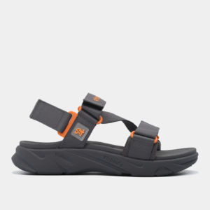 Sandalias para Todas las Temporadas, Casuales, Color Gris Oscuro, Parte Superior Ligera, Punta Abierta, con Correa Extraíble, Logotipo con Impresión Serigráfica - Product Image 4