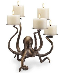 Candelabro de Aluminio Estilo Vintage para Decoración de Mesa y Exhibición en Estantes - Product Image 6