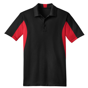 Men's <b>Black</b> Red Color Block <b>Polo</b> Shirt Short Sleeve Quick Dry Knitted Polyester Casual Sporty <b>Polo</b> Collar - Product Image 1