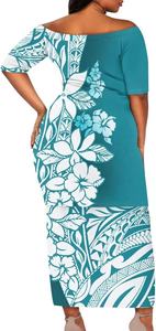 Tenue de couple Samoa, robe Puletasi Samoa, chemises polynésiennes pour hommes, robe traditionnelle samoane Puletasi, tenue hawaïenne - Product Image 2