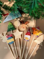 Jouets décoratifs Bâtons en bois poli - Baguettes magiques en bois naturel imitation antique Kits de Noël tendance 2023