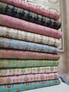 Costume en soie pure Banarasi 3 pièces jaal - Product Image 3