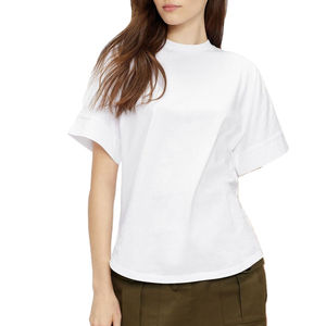 Camisetas Premium 100% Algodón para Mujer, Ecológicas, Cuello en V Regular, Manga Corta, 180g, Tops con Logotipo Personalizado, Ropa Casual de Verano, Lisas - Product Image 1