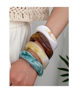 Brazaletes de Resina Económicos para Bodas y Fiestas, Alta Demanda, Empaque Personalizado, Turquesa, Sin Níquel, Sin Plomo, Clásico - Product Image 4