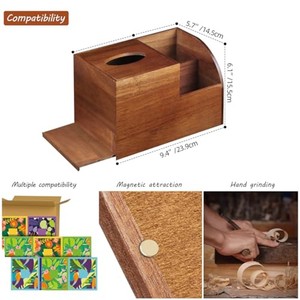 ที่ใส่กระดาษทิชชูไม้สักพรีเมียม - คอลเลคชั่นห้องน้ำสุดหรู ขายส่ง - Product Image 3