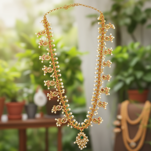 Simple Guttapusalu Women's Alloy Fashion Jewelry Necklace Set for Party Occasions - Product Image 3