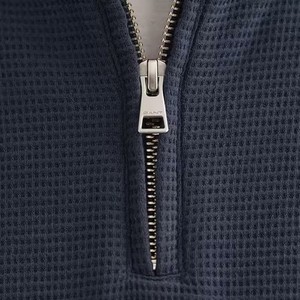 Sweat-shirt à col zippé personnalisé pour homme, en molleton 100% coton épais, fabrication OEM, marque privée, fabricant de streetwear - Product Image 3