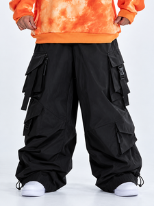 Pantalon de snowboard cargo ample et surdimensionné, unisexe, coupe large, coupe-vent, respirant, imperméable 10 000 mm, Rip-Stop, pour le ski - Product Image 1