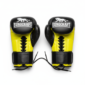 นวมชกมวย MMA ระดับมืออาชีพ ซับเหงื่อได้ดี ปิดด้วยแถบตีนตุ๊กแก สำหรับฝึกซ้อมและแข่งขันคิกบ็อกซิ่ง มวยไทย สายรัดกว้าง 4 นิ้ว ทำจาก PU+ฟองน้ำ - Product Image 1