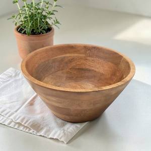 Plat de service en bois d'acacia massif et de bois de manguier, fait main, écologique, avec poignée, qualité professionnelle, fournitures pour restaurants - Product Image 1