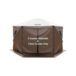 Parois latérales de tente 5,67 x 4,85 pieds avec 1 porte zippée et 2 fenêtres, accessoires de tente imperméables pour la protection contre le soleil - Product Image 1