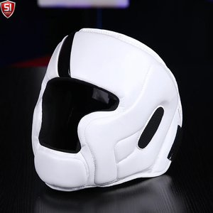 Protector de Cabeza para Boxeo, Cuero PU, Negro y Dorado, Protector Ligero para Sparring, Unisex para Adultos, Visera Única, Casco Deportivo Transpirable - Product Image 4