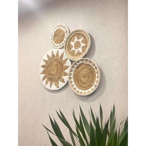 Rotin naturel osier rotin décoration murale fleur ornements en rotin faits à la main adaptés - Product Image 3