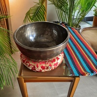 Bol de thérapie tibétaine personnalisé fait à la main Antique sept métal méditation yogique guérison bol chantant Long son profond métal artisanat cadeau
